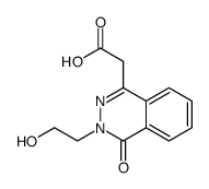 1-Phthalazineacetic acid, 3,4-dihydro-3-(2-hydroxyethyl)-4-oxo结构式