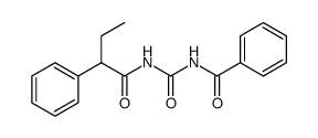 Benzeneacetamide, N-[(benzoylamino)carbonyl]-α-ethyl结构式