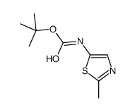 tert-butyl N-(2-methyl-1,3-thiazol-5-yl)carbamate结构式