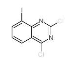 2,4-二氯-8-碘喹唑啉结构式