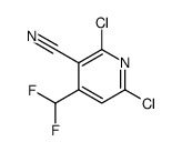 2,6-二氯-4-(二氟甲基)烟腈结构式