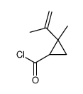 Cyclopropanecarbonyl chloride, 2-methyl-2-(1-methylethenyl)- (9CI)结构式