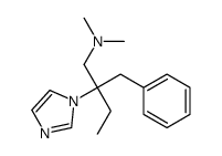 2-benzyl-2-imidazol-1-yl-N,N-dimethylbutan-1-amine结构式