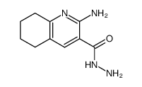 amino-2 hydrazinocarbonyl-3 tetrahydro-5,6,7,8 quinoleine Structure