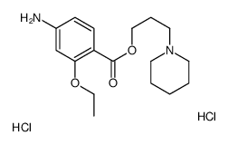 [3-ethoxy-4-(3-piperidin-1-ium-1-ylpropoxycarbonyl)phenyl]azanium,dichloride结构式