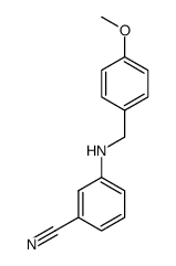 3-[(4-methoxybenzyl)amino]benzonitrile结构式