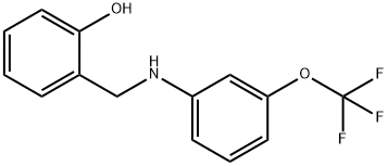 Phenol, 2-[[[3-(trifluoromethoxy)phenyl]amino]methyl]- Structure