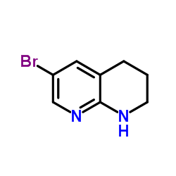 3-Bromo-1,5,6,7-tetrahydro-1,8-naphthyridine structure