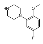 1-(5-fluoro-2-methoxyphenyl)piperazine Structure