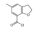 7-Benzofurancarbonylchloride,2,3-dihydro-5-methyl-(6CI,9CI) Structure