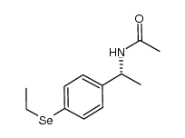 (R)-N-(1-(4-(ethylselanyl)phenyl)ethyl)acetamide结构式