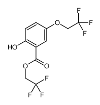 2,2,2-Trifluoroethyl 2-hydroxy-5-(2,2,2-trifluoroethoxy)benzoate Structure