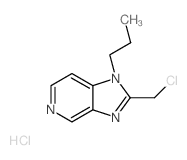 2-(氯甲基)-1-丙基-1H-咪唑[4,5-c] 吡啶盐酸盐结构式