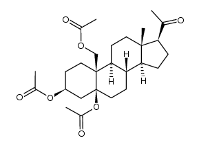 3β,5,19-triacetoxy-5β-pregnan-20-one结构式