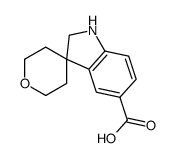 2',3',5',6'-四氢螺[吲哚啉-3,4'-吡喃]-5-羧酸结构式