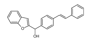 1-benzofuran-2-yl-[4-(2-phenylethenyl)phenyl]methanol Structure