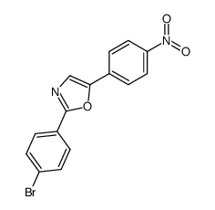 2-(4-bromophenyl)-5-(4-nitrophenyl)oxazole结构式