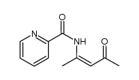 pyridine-2-carboxylic acid (1-methyl-3-oxo-but-1-enyl)-amide Structure