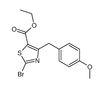 ethyl 2-bromo-4-[(4-methoxyphenyl)methyl]-1,3-thiazole-5-carboxylate Structure