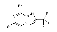 6,8-Dibromo-2-trifluoromethylimidazo[1,2-a]pyrazine Structure