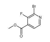 2-溴-3-氟异烟酸甲酯结构式