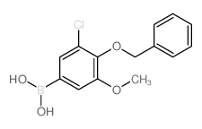 (4-(BENZYLOXY)-3-CHLORO-5-METHOXYPHENYL)BORONIC ACID Structure