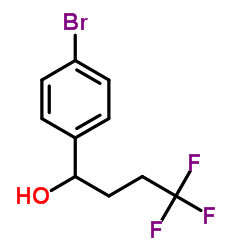 1-(4-Bromophenyl)-4,4,4-trifluoro-1-butanol结构式