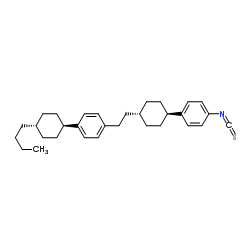 1-(4-(4-丁基环己基)苯基)-2-(4-(4-NCS-Ph)环己酯结构式