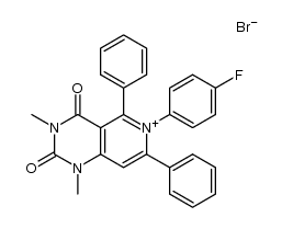 6-(4-fluorophenyl)-1,3-dimethyl-2,4-dioxo-5,7-diphenyl-1,2,3,4-tetrahydropyrido[4,3-d]pyrimidin-6-ium bromide Structure