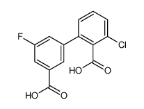 2-(3-carboxy-5-fluorophenyl)-6-chlorobenzoic acid Structure