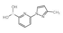 (6-(3-METHYL-1H-PYRAZOL-1-YL)PYRIDIN-2-YL)BORONIC ACID结构式