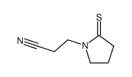 1-Pyrrolidinepropanenitrile,2-thioxo-结构式