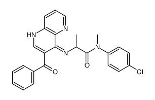 2-[(3-benzoyl-1,5-naphthyridin-4-yl)amino]-N-(4-chlorophenyl)-N-methylpropanamide结构式