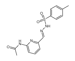 6-acetamidopyridine-2-carboxaldehyde tosylhydrazone Structure