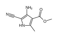 methyl 4-amino-5-cyano-2-methyl-1H-pyrrole-3-carboxylate结构式