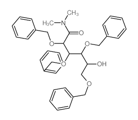 5-hydroxy-N,N-dimethyl-2,3,4,6-tetrakis(phenylmethoxy)hexanamide结构式