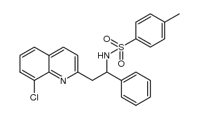 N-(2-(8-chloroquinolin-2-yl)-1-phenylethyl)-4-methylbenzenesulfonamide Structure