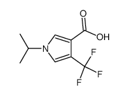 1-isopropyl-4-(trifluoromethyl)-1H-pyrrole-3-carboxylic acid structure