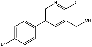 (5-(4-Bromophenyl)-2-chloropyridin-3-yl)methanol Structure