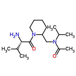 N-Isopropyl-N-{[1-(L-valyl)-2-piperidinyl]methyl}acetamide结构式