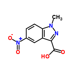 1-methyl-5-nitro-1H-indazole-3-carboxylic acid Structure