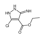 5-氨基-3-氯-1H-吡唑-4-羧酸乙酯结构式