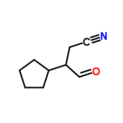 3-Cyclopentyl-4-oxobutanenitrile structure