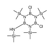 4,6-dichloro-N,1,3,5-tetrakis(trimethylsilyl)-1,3,5,2,4,6-triazatriborinan-2-amine Structure