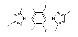 1-[4-(3,5-dimethylpyrazol-1-yl)-2,3,5,6-tetrafluorophenyl]-3,5-dimethylpyrazole结构式