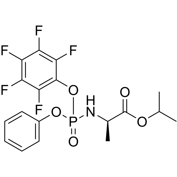 Isopropyl ((perfluorophenoxy)(phenoxy)phosphoryl)-D-alaninate picture