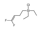 1-Chloro-2,2-difluoroethenyl-triethylsilane structure