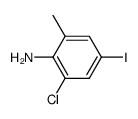 2-Chloro-4-iodo-6-Methylbenzenamine Structure