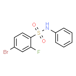 4-Bromo-2-fluoro-N-phenylbenzenesulfonamide structure