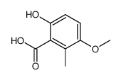 2-Hydroxy-5-methoxy-6-methyl-benzoesaeure Structure